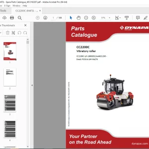 DYNAPAC Vibratory Roller CC2200C Parts Manual 4812162287 PDF DOWNLOAD