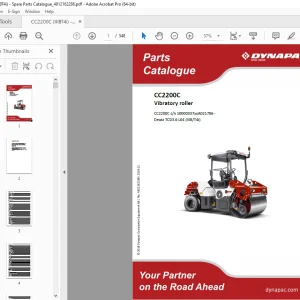 DYNAPAC Vibratory Roller CC2200C Parts Manual 4812162288 PDF DOWNLOAD
