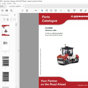 DYNAPAC Vibratory Roller CC2200C Parts Manual 4812162767 PDF DOWNLOAD