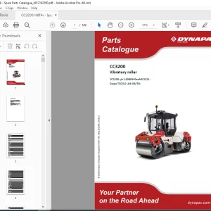 DYNAPAC Vibratory Roller CC3200 Parts Manual 4812162290 PDF DOWNLOAD
