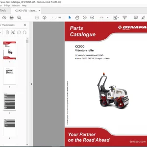 DYNAPAC Vibratory Roller CC900 Parts Manual 4812162696PDF DOWNLOAD