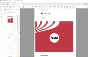 FELLA EU JURAS KC 187 JURA KC 225 Conditioner Operators Manual PDF DOWNLOAD
