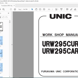FURUKAWA UNIC URW295CUR URW295CAR Workshop Manual PDF DOWNLOAD