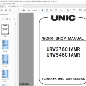 FURUKAWA UNIC URW376C1AMR URW546C1AMR Work shop Manual PDF DOWNLOAD