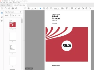 Fella EU JURAS TS 10065 PRO Rotary rake OPERATORS MANUAL PDF DOWNLOAD