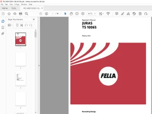 Fella EU JURAS TS 10065 Rotary rake OPERATORS MANUAL PDF DOWNLOAD