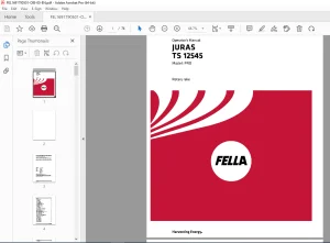 Fella EU JURAS TS 12545 PRO Rotary rake OPERATORS MANUAL PDF DOWNLOAD