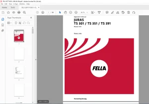 Fella EU JURAS TS 301DN  JURA TS 351DN  JURAS TS 391DN Rotary rake OPERATORS MANUAL PDF DOWNLOAD