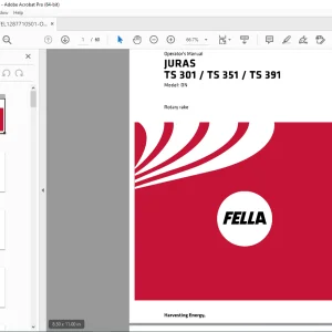 Fella EU JURAS TS 301DN  JURA TS 351DN  JURAS TS 391DN Rotary rake OPERATORS MANUAL PDF DOWNLOAD