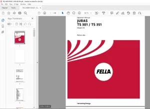 Fella EU JURAS TS 301DS  JURA TS 351DS  Rotary rake OPERATORS MANUAL PDF DOWNLOAD