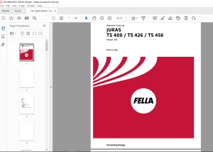 Fella EU JURAS TS 400DN JURA TS 426DN JURA TS 456DN Rotary rake OPERATORS MANUAL PDF DOWNLOAD