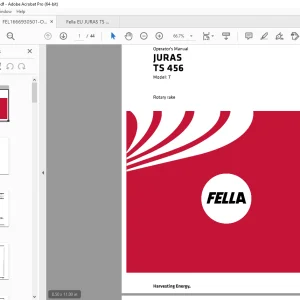 Fella EU JURAS TS 456T  Rotary rake OPERATORS MANUAL PDF DOWNLOAD