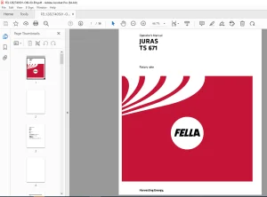 Fella EU JURAS TS 671 Rotary rake OPERATORS MANUAL PDF DOWNLOAD