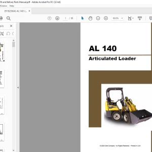 Gehl AL 140 Articulated Loader Parts Manual 918256 - PDF DOWNLOAD