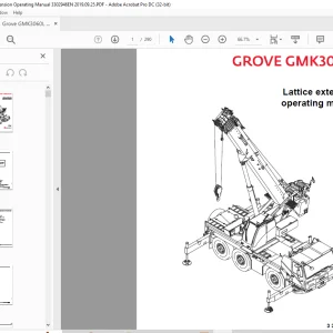 Grove Crane GMK 3060L Lattice Extension Operating Manual 3302946 - PDF DOWNLOAD