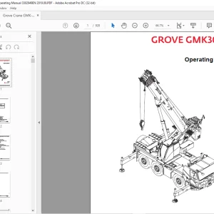Grove Crane GMK 3060L Operating Manual 3302949 - PDF DOWNLOAD