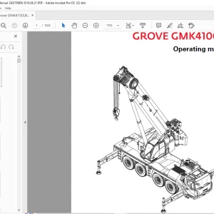 Grove Crane GMK 4100LB Operating Manual 3302799 - PDF DOWNLOAD