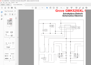 Grove Crane GMK 5250XL-1 Electrics Schematics Manual - PDF DOWNLOAD ...