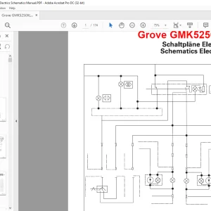 Grove Crane GMK 5250XL-1 Electrics Schematics Manual - PDF DOWNLOAD
