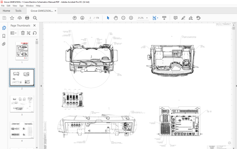 Grove Crane GMK 5250XL-1 Electrics Schematics Manual - PDF DOWNLOAD ...