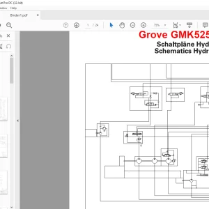 Grove Crane GMK 5250XL-1 Hydraulics Schematics Manual - PDF DOWNLOAD