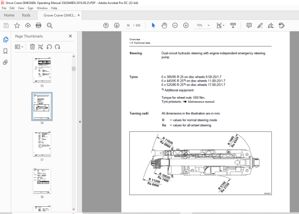 Grove Crane GMK3060L Operating Manual 3302949 - PDF DOWNLOAD ...