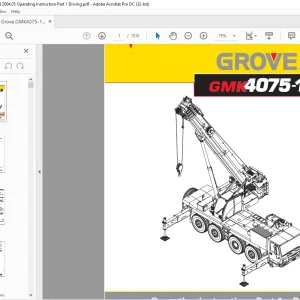 Grove GMK4075-1 2084863 Operating Instruction Part 1 Driving - PDF DOWNLOAD