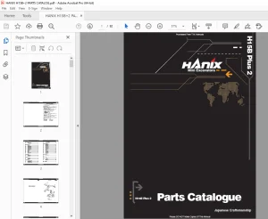 Parts Manual for HANIX H15B Plus 2 Mini Excavator PDF Download
