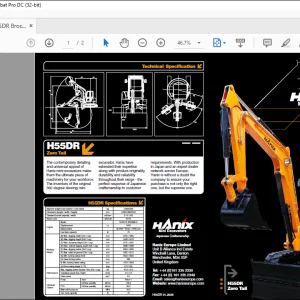 HANIX H55DR Brochure Manual  - PDF DOWNLOAD