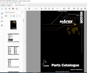 HANIX H55DR PARTS Manual PDF DOWNLOAD