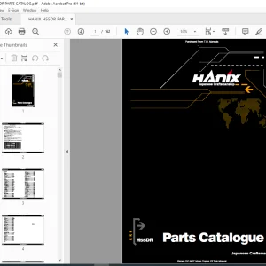 HANIX H55DR PARTS Manual PDF DOWNLOAD