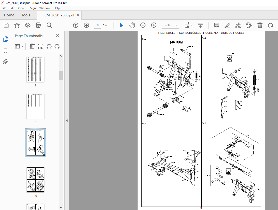 JF STOLL CM 2650 Drum Mower Parts Manual PDF DOWNLOAD - HeyDownloads ...