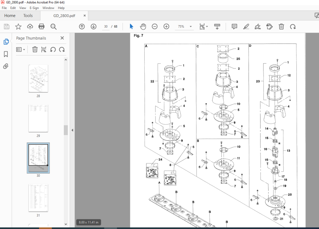 JF STOLL GD 2800 Disc Mower Parts Manual PDF DOWNLOAD - HeyDownloads ...