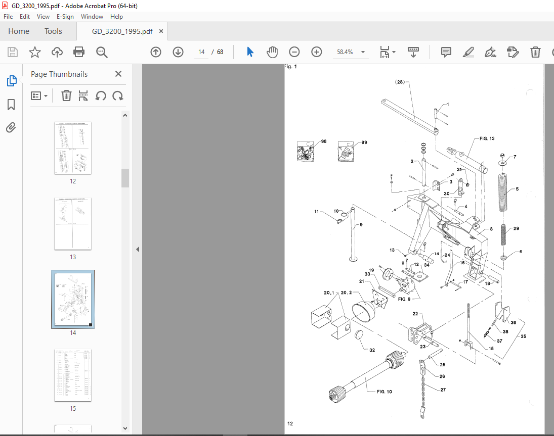 JF STOLL GD 3200 DISC Mower Parts Manual PDF DOWNLOAD - HeyDownloads ...