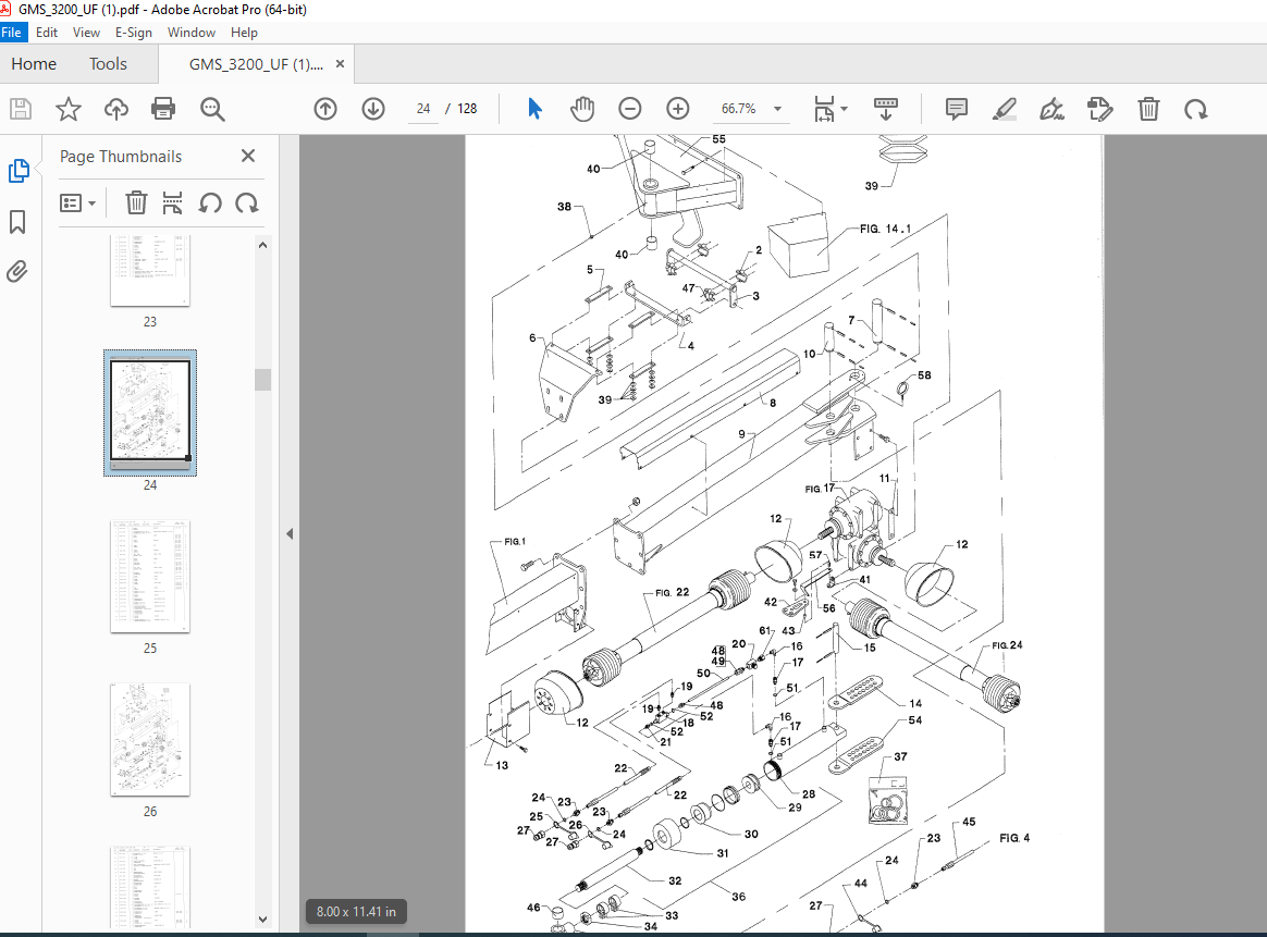 JF STOLL GMS 3200 UF Disc Mower Parts Manual PDF DOWNLOAD ...