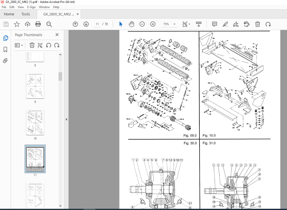 JF STOLL GX 2800 SC MK2 Disc Mower Parts Manual PDF DOWNLOAD ...