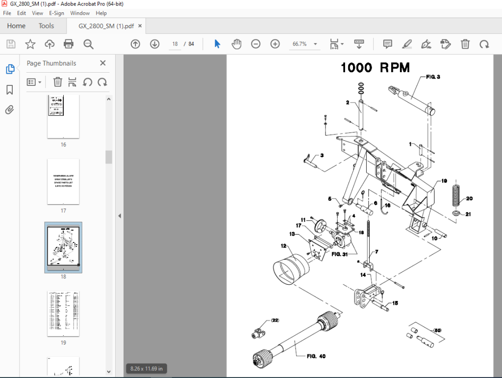 JF STOLL GX 2800 SM Disc Mower Parts Manual PDF DOWNLOAD - HeyDownloads ...