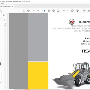 KRAMER 1150 Spare Parts List Manual SN347040001 - PDF DOWNLOAD