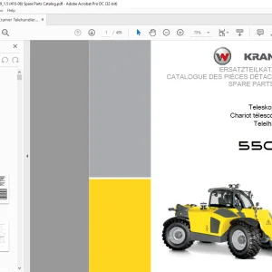 KRAMER Telehandler 5509 Spare Parts List Manual SN416060001 - PDF DOWNLOAD