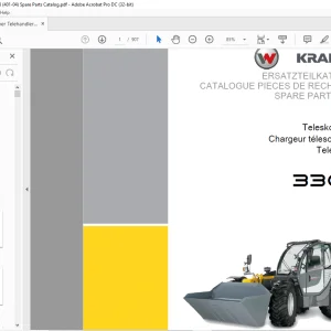 KRAMER Teleloader 3307 Spare Parts List Manual - PDF DOWNLOAD