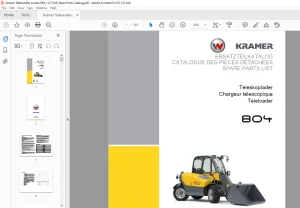 KRAMER Teleloader 804 SPARE PARTS LIST MANUAL SN 3025909 - PDF DOWNLOAD