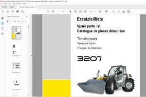 KRAMER Telescope loader 3207 Spare Parts List Manual - PDF DOWNLOAD