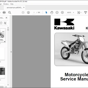 Kawasaki KX450F Motorcycle Service Manual - PDF DOWNLOAD