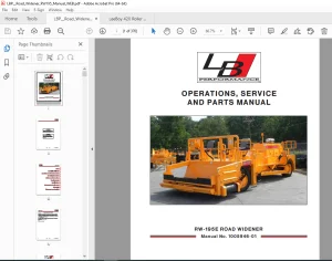 LEEBOY 695B MOTOR GR1020289-02ADER Operations, Service & Parts Manual SN 191235 PDF DOWNLOAD