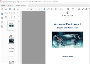 Maserati Advanced Electronics 1 Engine & Power Train Academy Training Manual - PDF DOWNLOAD