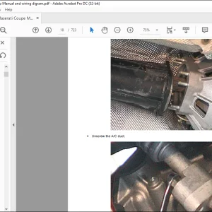 Maserati Coupe M138 Workshop Manual & wiring digram Manual - PDF DOWNLOAD