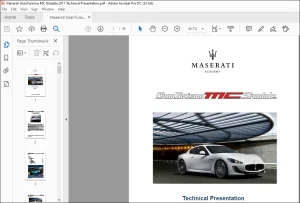 Maserati GranTurismo MC Stradale 2011 Technical Presentation Manual - PDF DOWNLOAD