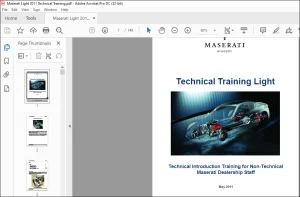 Maserati Light 2011 Technical Training Light Manual - PDF DOWNLOAD