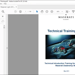 Maserati Light 2011 Technical Training Light Manual - PDF DOWNLOAD