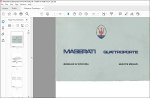 Maserati Quattroporte Service Manual - PDF DOWNLOAD